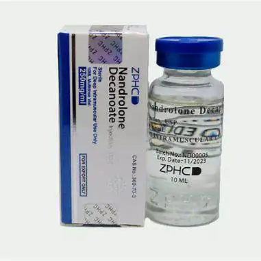 Vial of Decabol 250mg injectable steroid displayed with syringe, labeled as a legal alternative for muscle growth and bulking.