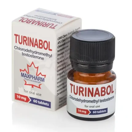 Blister pack of Turinabol Chlorodehydromethyltestosterone tablets used for lean muscle growth, strength, and enhanced athletic performance.