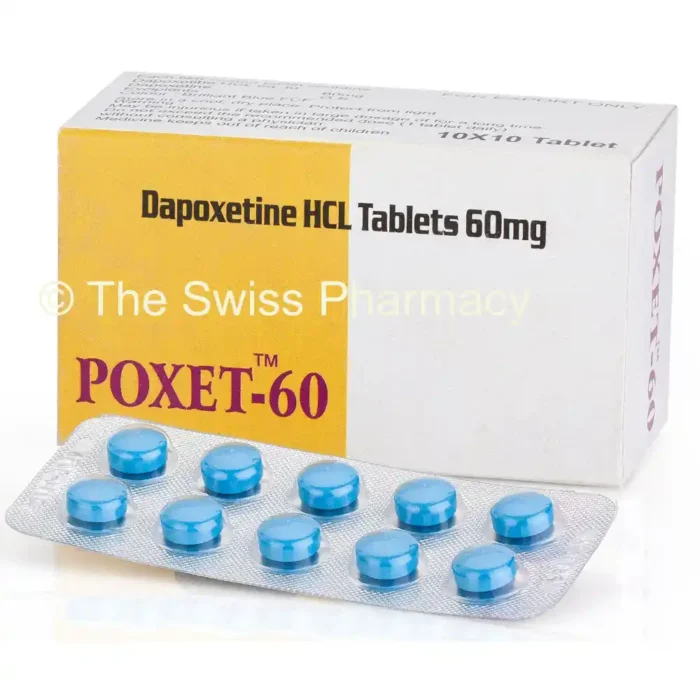 Dapoxetine HCl tablets for effective premature ejaculation treatment in men.