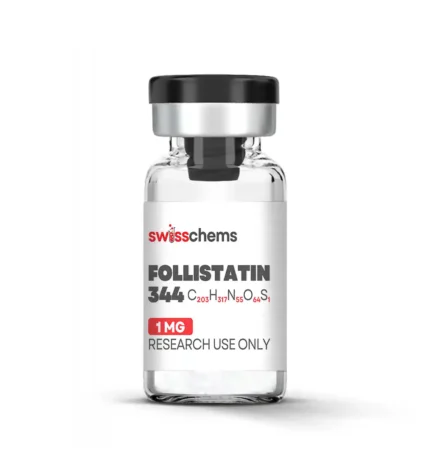 Follistatin 344 peptide – myostatin inhibitor for muscle growth and regenerative research.