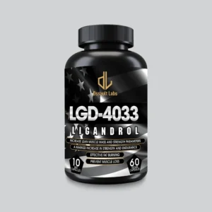 LGD-4033 Ligandrol supplement bottle for lean muscle mass, strength, and recovery enhancement