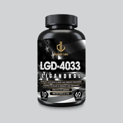 LGD-4033 Ligandrol supplement bottle for lean muscle mass, strength, and recovery enhancement
