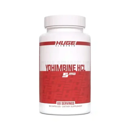 Yohimbine HCl 20mg supplement – research compound for fat loss, performance, and energy metabolism.
