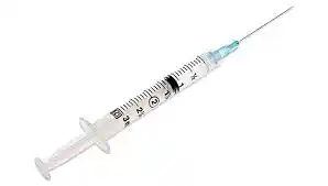 BD PrecisionGlide 3 mL syringe with 25G 1-inch needle for intramuscular and subcutaneous injections