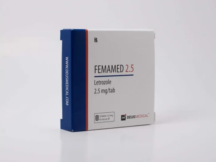 Femamed 2.5 Letrozole tablets used as a potent aromatase inhibitor to reduce estrogen and support post-cycle therapy