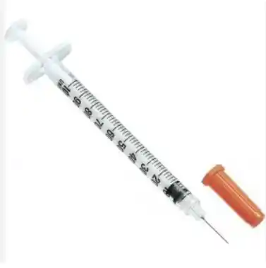 Small injection kit with syringes, needles, alcohol pads, and bacteriostatic water for safe injection preparation