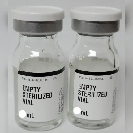 Sterile Vials Multiple Sizes in multiple sizes with rubber stoppers and aluminum seals for medication and peptide storage